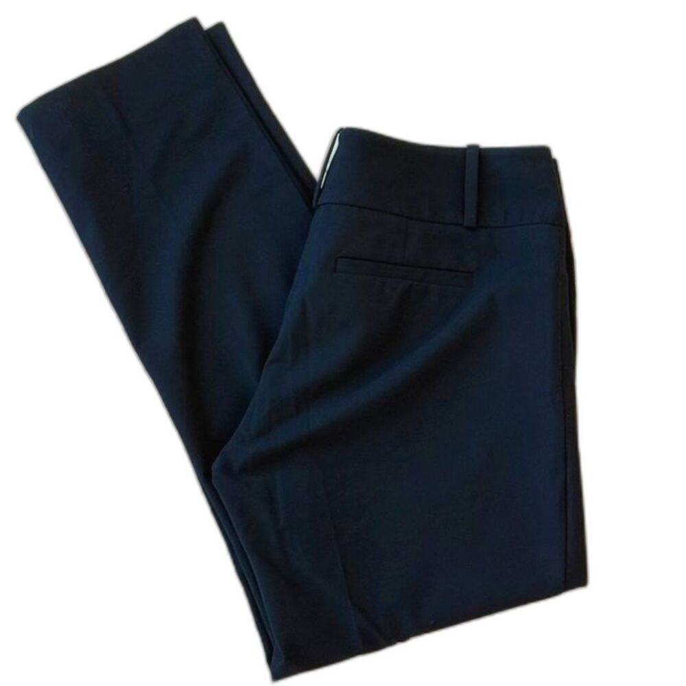 The Limited Drew Fit Navy Blue Slim Ankle Length Low-Rise Trouser Pants Size 4R